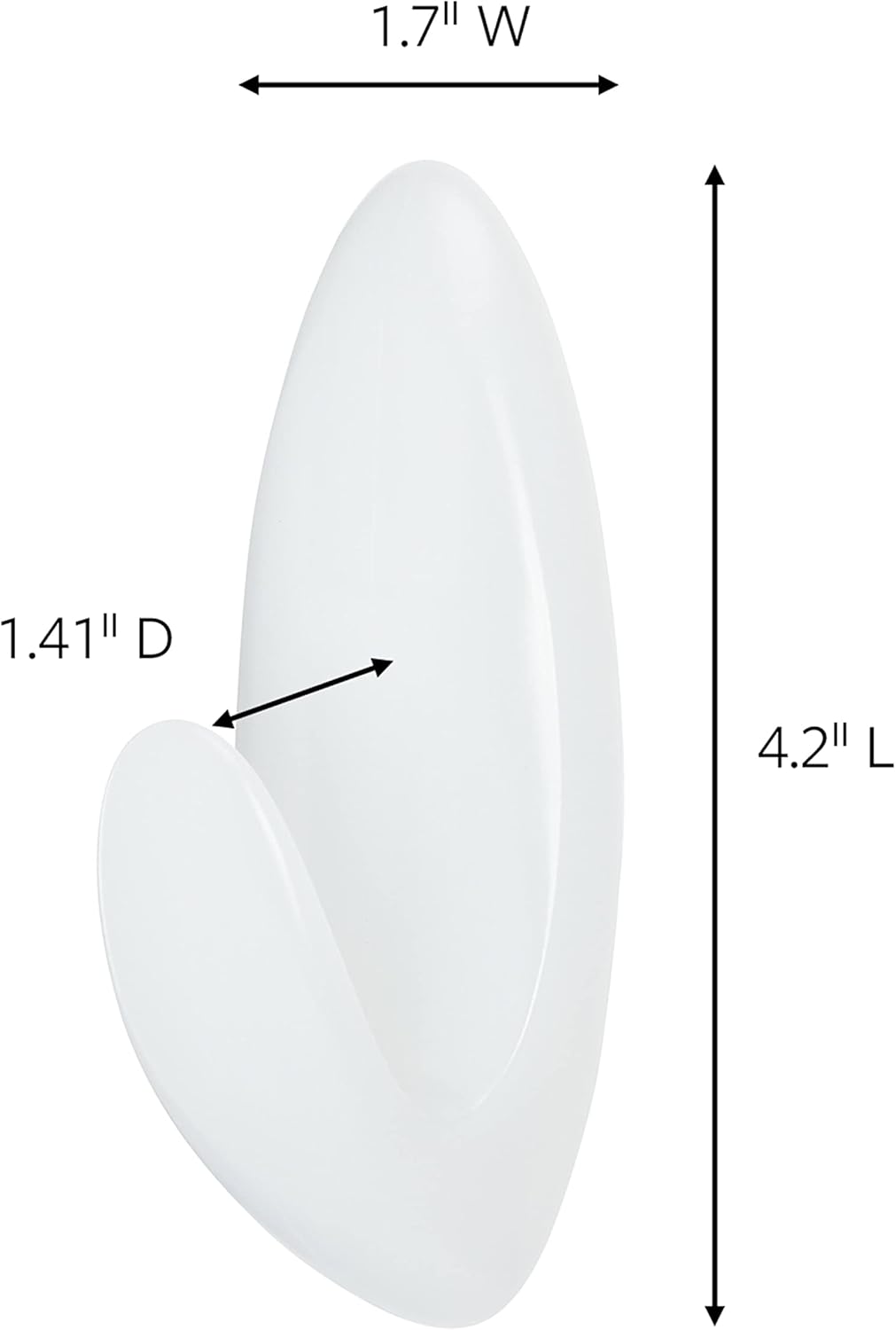 Command Bath Large Towel Hook Value Pack. Clear Frosted. 3-Large Hooks. 3-Water-Resistant Strips. Organize Damage-Free - Image 2