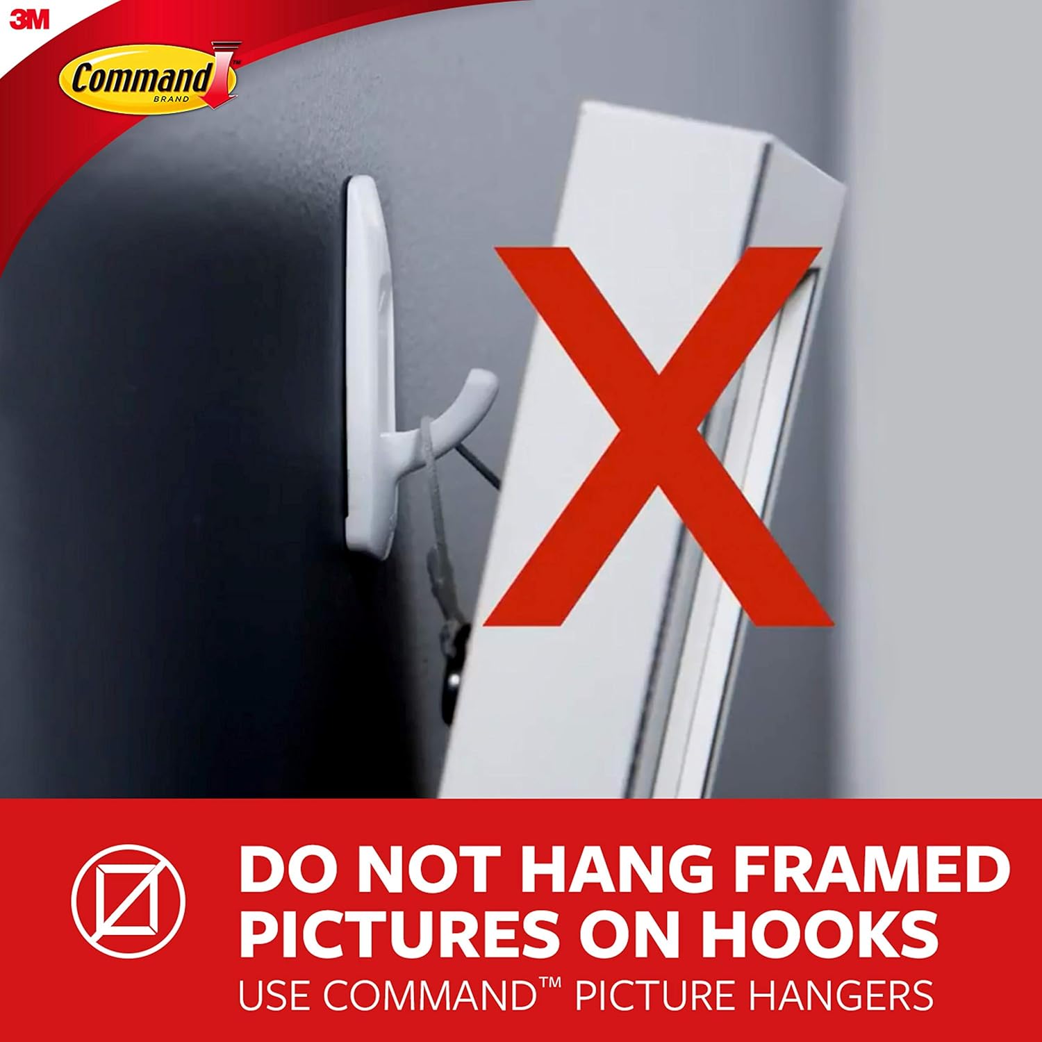 Command Bath Large Towel Hook Value Pack. Clear Frosted. 3-Large Hooks. 3-Water-Resistant Strips. Organize Damage-Free - Image 7